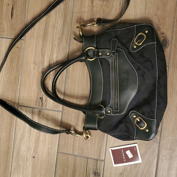 Coach Black/gold Satchel - Picture 3 of 9